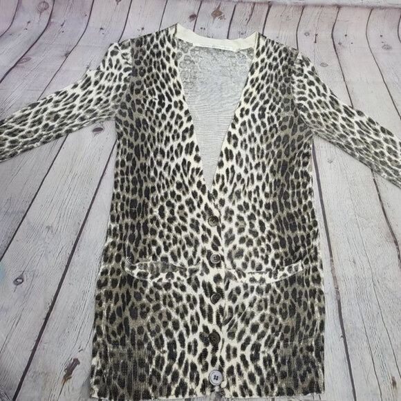 Twelfth Street By Cynthia Vincent Leopard Cardigan - Picture 5 of 15